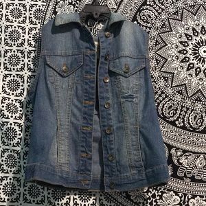 Jean jacket vest